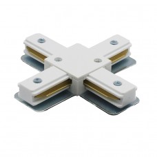 Σύνδεσμος Ράγας Σταυρός 2 Καλωδίων Λευκός 24-180